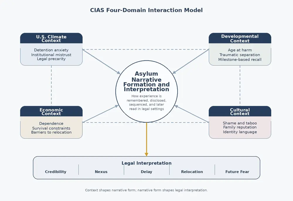 CIAS four-domain framework diagram