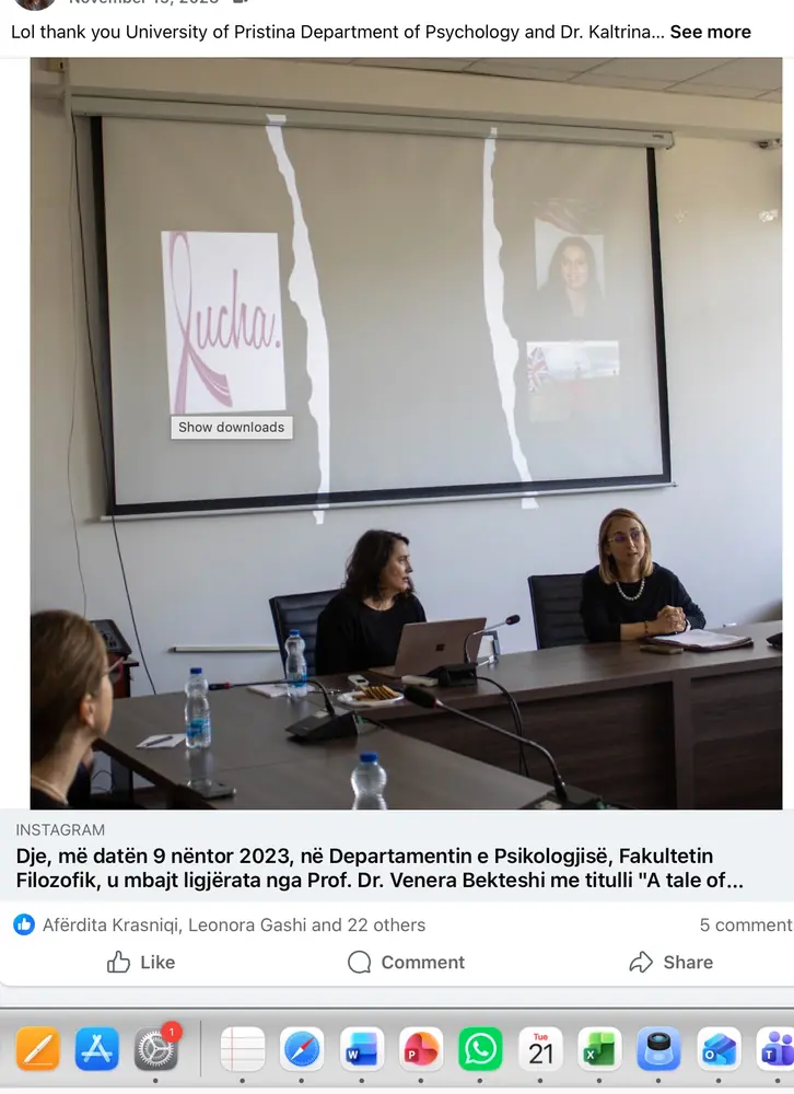 University of Pristina lecture